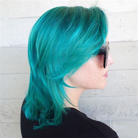 Teal Hair Aquamarine Pulp Riot Aquatic Shurie Teal Hair Hair