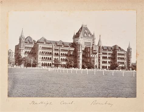 Bombay High Court In British Era, 1880 Photo - Past-India