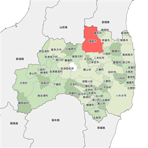 福島県福島市の地図 Map It マップ・イット