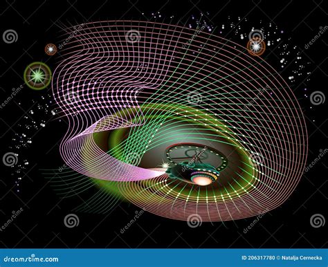 Stylized Quantum Field Theory In Curved Space Time High Tech Digital