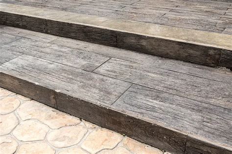 Wood Plank Stamped Concrete Patio - Designing Idea