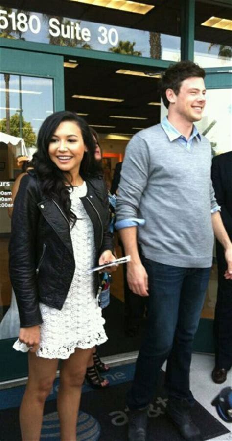 Naya Rivera Cory Monteith AT T Store Glee Photo 22326327 Fanpop