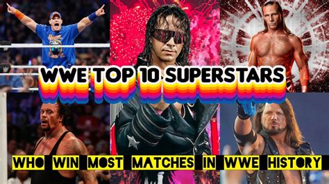 Wwe Top 10 Superstars Who Won Most Numbers Of Matches In Wwe History 🐐