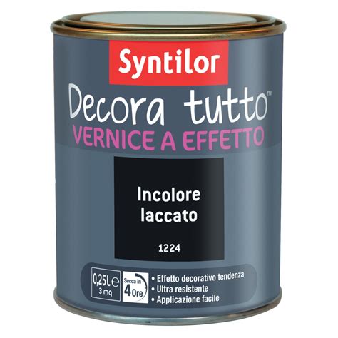 Vernice Syntilor Decora Tutto L Incolore Laccato Leroy Merlin