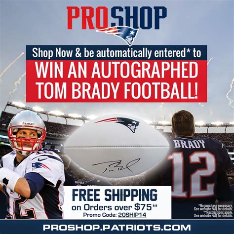 Patriots ProShop Blog: WIN a Tom Brady Autographed Football