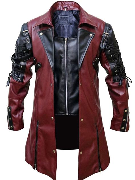 Goth Matrix Steampunk Gothic Leather Coat