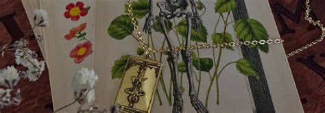 Gold Tarot Necklace The Hanged Man Blackfish Brand New Vintage