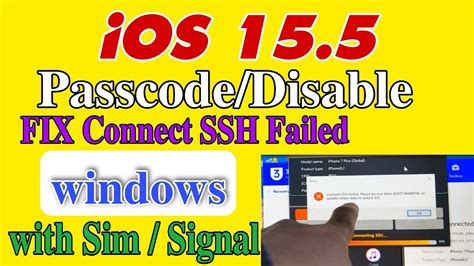 Windows Bypass ICloud Passcode IOS 15 5 With Signal 7 Plus Fix