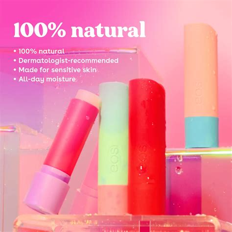 Eos 100 Natural Lip Balm Raspberry Kiwi Splash And Passionfruit Agave 2 Pieces At Nice One Ksa