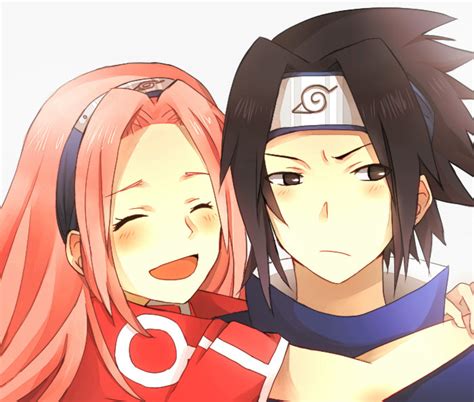 Haruno Sakura And Uchiha Sasuke Naruto And 1 More Drawn By Aosa