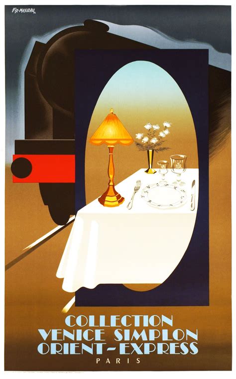 Vintage Poster Collection Venice Simplon Orient Express Paris