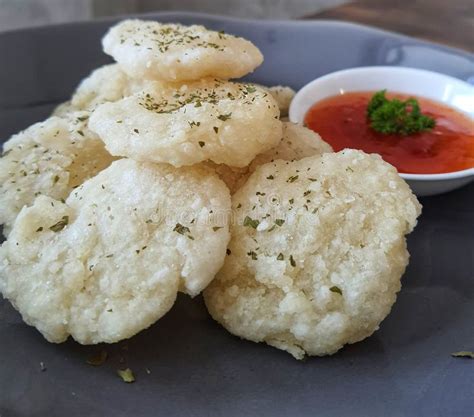 Cireng Bumbu Rujak Traditional Food Typical Of West Java Stock Image