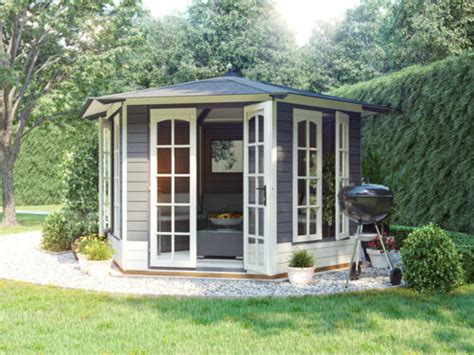 Garden Summerhouse Room Wooden Vantage Hexagonal Summer House M