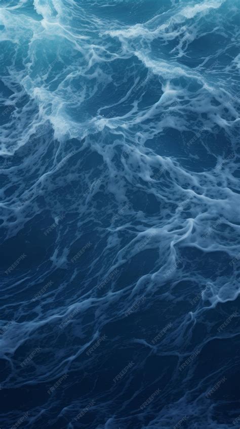 Premium AI Image | Dark ocean waves Generative AI