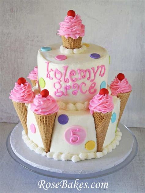 Ice Cream Cone Birthday Cake