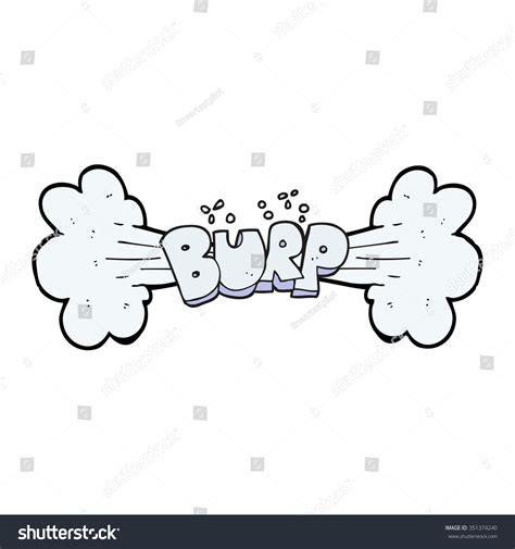 Freehand Drawn Cartoon Burp Symbol Stock Vector Royalty Free