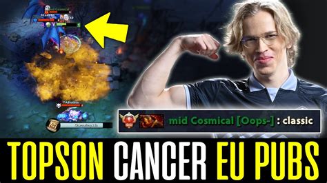 Topson CANCER EU Pubs With His RIKI Mid CLASSIC YouTube