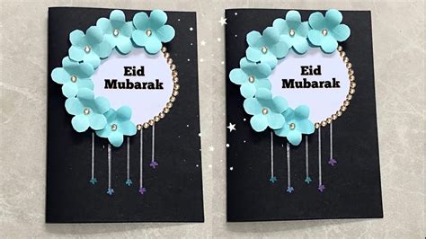 Beautiful Eid Mubarak Cardeasy Handmade Greeting Card For Eid Eid