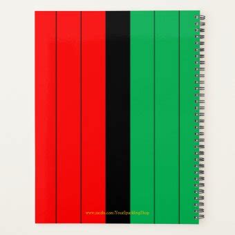 Kwanzaa Kinara Colors Custom Year 2021 Planner | Zazzle