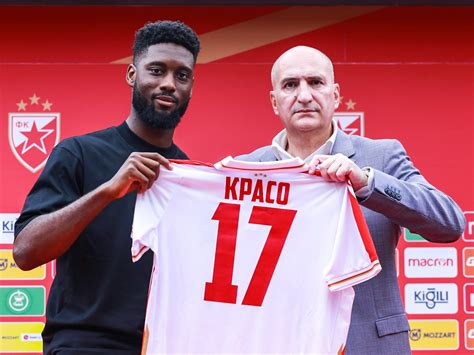 Officiel Jean Philippe Krasso signe à l Etoile Rouge de Belgrad