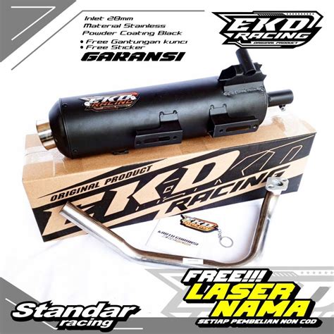 Jual Knalpot Standar Racing Bass Adem Anti Tilang Ekd Gen Untuk Motor