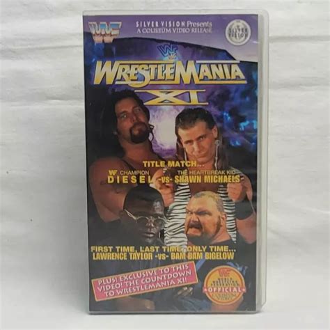 WWF WRESTLEMANIA 11 XI VHS Video Tape 1995 Silver Vision WWE Wrestling