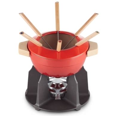 Fondue Le Creuset Bourguignonne Savoyarde Rouge Cerise Cuisine Et