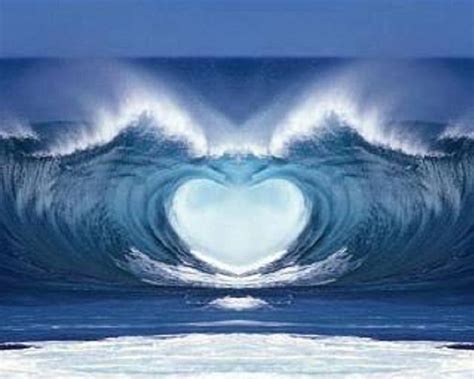 Waves Of Love Love Ocean Heart Nature Waves Hd Wallpaper Peakpx