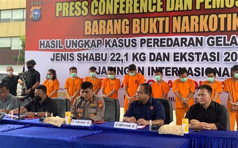 Polisi Bongkar Peredaran 20 Kg Sabu Sabu Jaringan Internasional