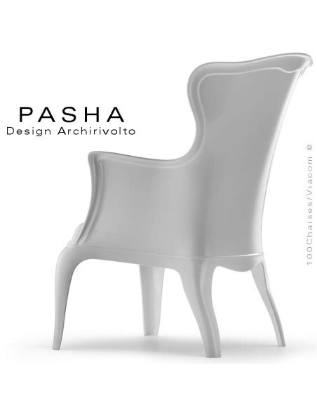 Fauteuil rétro lounge plastique PASHA structure plastique en