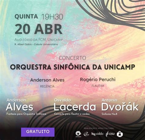 Dia Tem Concerto Gratuito Da Orquestra Sinf Nica Da Unicamp