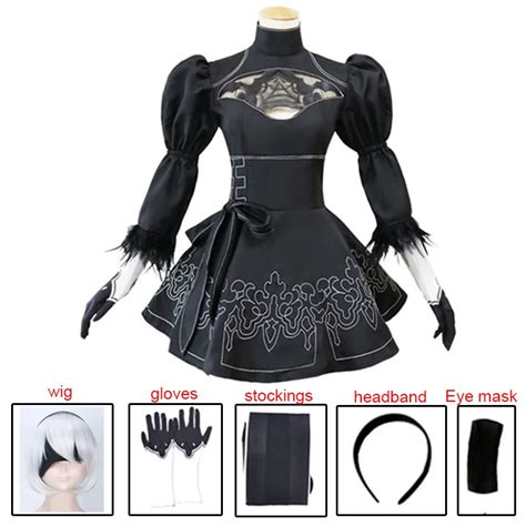 Dm Cos Yorha 2b Sexy Outfit Nier Automata Cosplay Costume Games Suit Women Role Play Costumes