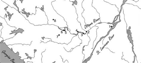 Map Of The Ottawa Valley Showing The Locations Of The Sites Discussed