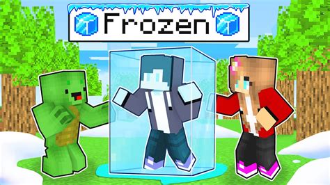 Maizen Is Frozen 100 Degrees In Minecraft Funny Storyjj And Mikey