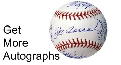 Get Athletes Autographs - Improve Chances of Obtaining Autographs