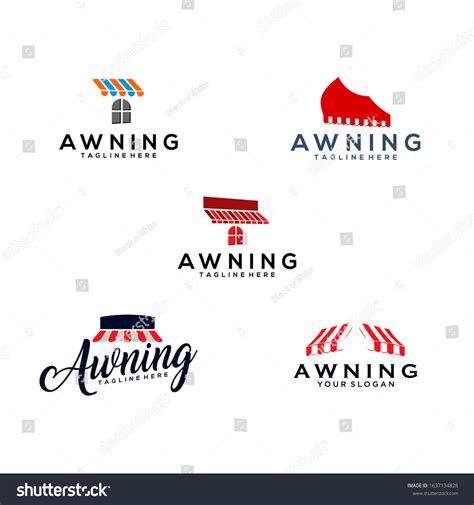 Awning Logo Design Vector Template Royalty Free Stock Vector