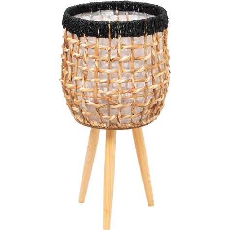 Nouveau Woven Indoor Pot On Stand Mitre10