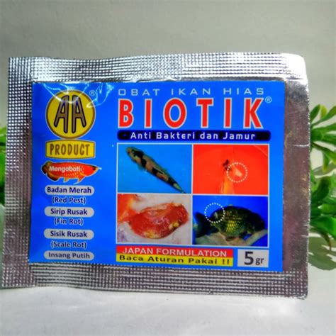 Jual AA BIOTIK Obat Ikan Hias Anti Bakteri Dan Jamur Fin Root Insang