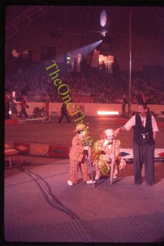 Ringling Bros Circus Clown Act Midget 1960s 35mm Slide Washington Dc