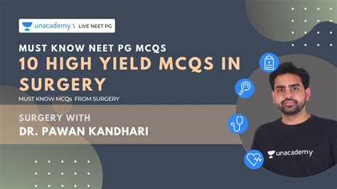 NEET PG 10 High Yield MCQs In Surgery Dr Pawan Kandhari YouTube