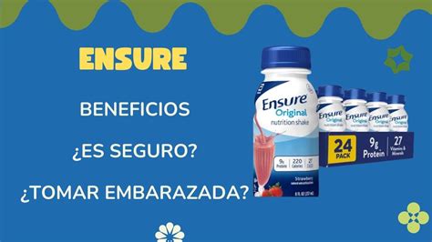 Ensure Qu Es Y Para Qu Sirve Beneficios C Mo Tomar Qui N Lo Puede