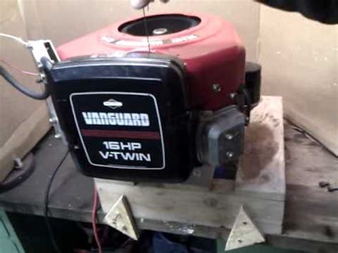 BRIGGS STRATTON VANGUARD 16 HP V TWIN YouTube