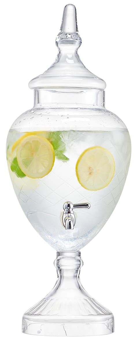 Fifth Avenue Crystal Beverage Dispenser For Countertop Gallon Large