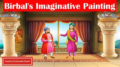 Birbal S Imaginative Painting Akbar And Birbal Story Moral Story Spoken English Short