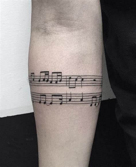 30+ Unique Music Note Tattoos - The Dashing Man