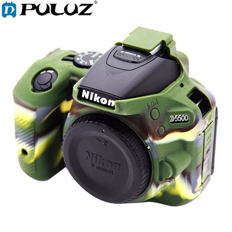 PULUZ funda protectora para cámara Nikon D5500 D5600 carcasa de goma