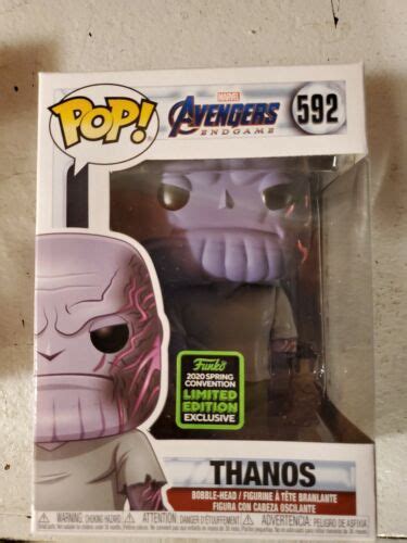 Funko Pop Thanos 592 Marvel Avengers Endgame ECCC Shared Exclusive EBay