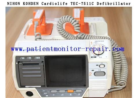 Patient Monitor Defibrillator Repair Nihon Kohden Cardiolife TEC 7511C