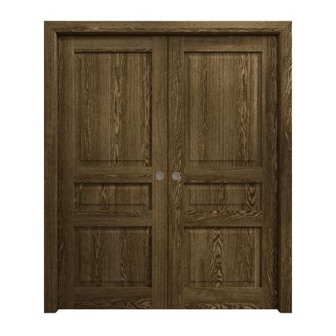 Sliding French Double Pocket Doors X Inches Ego Marble Oak