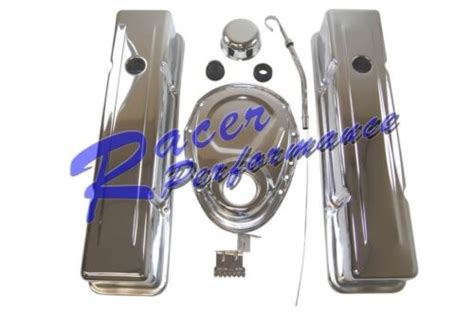 Sbc Chevy Chrome Engine Dress Up Kit W Tall Valve Covers 283 305 327 350 400 Ebay